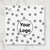 Eenvoudig minimaal elegant aangepast logo hier bed bedankjes labels (Voorkant)