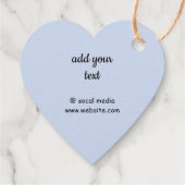 Eenvoudig minimaal elegant aangepast logo hier bed bedankjes labels (Achterkant)