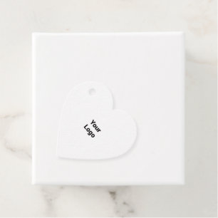 Eenvoudig minimaal elegant aangepast logo hier bed bedankjes labels