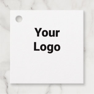 Eenvoudig minimaal elegant aangepast logo hier bed bedankjes labels