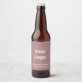 Eenvoudig minimaal elegant aangepast logo hier bed bier etiket (Voorkant)