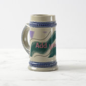 Eenvoudig minimaal elegant aangepast logo hier bed bierpul (Voorkant links)