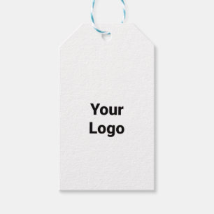 Eenvoudig minimaal elegant aangepast logo hier bed cadeaulabel