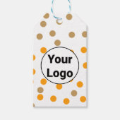 Eenvoudig minimaal elegant aangepast logo hier bed cadeaulabel (Voorkant)