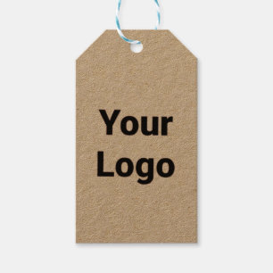 Eenvoudig minimaal elegant aangepast logo hier bed cadeaulabel