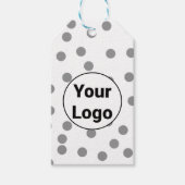 Eenvoudig minimaal elegant aangepast logo hier bed cadeaulabel (Voorkant)