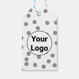 Eenvoudig minimaal elegant aangepast logo hier bed cadeaulabel