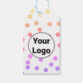 Eenvoudig minimaal elegant aangepast logo hier bed cadeaulabel