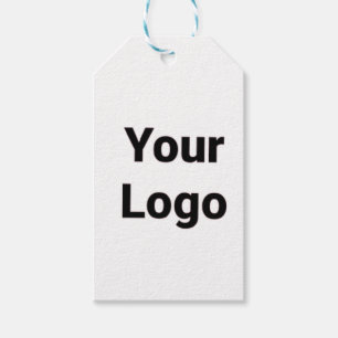 Eenvoudig minimaal elegant aangepast logo hier bed cadeaulabel