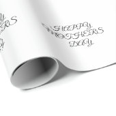 Eenvoudig minimaal elegant aangepast logo hier bed cadeaupapier (Rol Hoek)