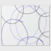 Eenvoudig minimaal elegant aangepast logo hier bed cadeaupapier (Vlak)