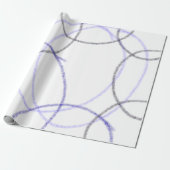 Eenvoudig minimaal elegant aangepast logo hier bed cadeaupapier (Uitgerold)