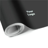 Eenvoudig minimaal elegant aangepast logo hier bed cadeaupapier (Rol Hoek)