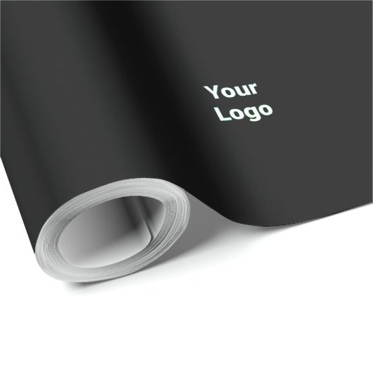 Eenvoudig minimaal elegant aangepast logo hier bed cadeaupapier (Rol Hoek)