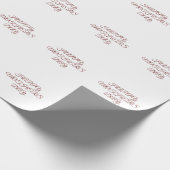 Eenvoudig minimaal elegant aangepast logo hier bed cadeaupapier (Hoek)