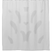 Eenvoudig minimaal elegant aangepast logo hier bed douchegordijn (Voorkant)