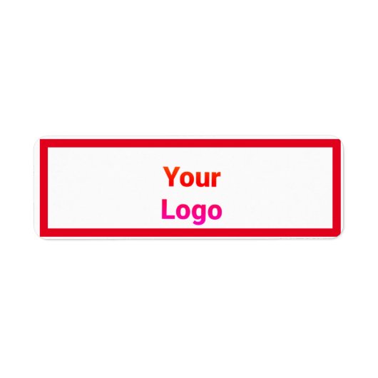 Eenvoudig minimaal elegant aangepast logo hier bed etiket (Voorkant)