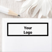 Eenvoudig minimaal elegant aangepast logo hier bed etiket (Insitu)