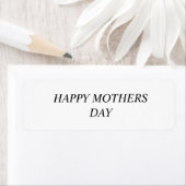 Eenvoudig minimaal elegant aangepast logo hier bed etiket (Insitu)