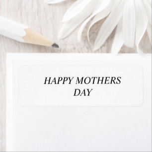 Eenvoudig minimaal elegant aangepast logo hier bed etiket