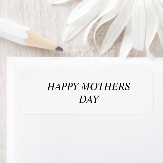 Eenvoudig minimaal elegant aangepast logo hier bed etiket (Insitu)