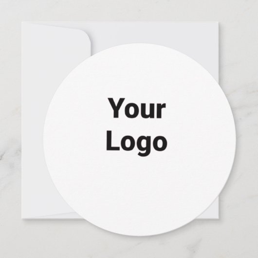 Eenvoudig minimaal elegant aangepast logo hier bed feestdagenkaart (Voorkant)