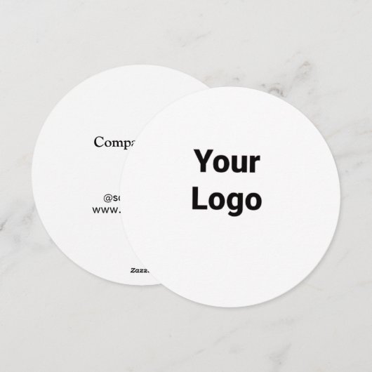 Eenvoudig minimaal elegant aangepast logo hier bed feestdagenkaart (Voorkant / Achterkant)