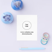 Eenvoudig minimaal elegant aangepast logo hier bed flyer (Enkel)