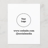 Eenvoudig minimaal elegant aangepast logo hier bed flyer (Voorkant)