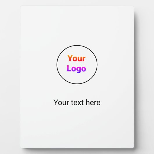 Eenvoudig minimaal elegant aangepast logo hier bed fotoplaat (Voorkant)
