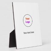 Eenvoudig minimaal elegant aangepast logo hier bed fotoplaat (Zijkant)