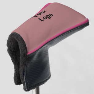 Eenvoudig minimaal elegant aangepast logo hier bed golfheadcover