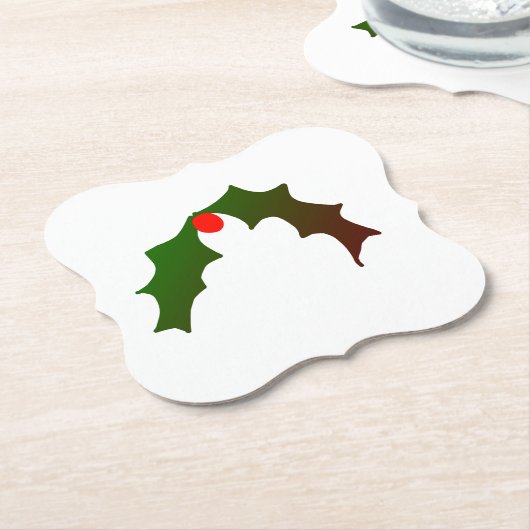 Eenvoudig minimaal elegant aangepast logo hier bed kartonnen onderzetters (Gekanteld)