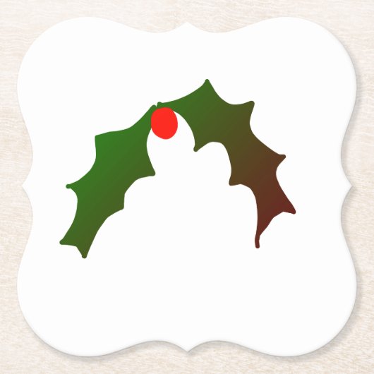 Eenvoudig minimaal elegant aangepast logo hier bed kartonnen onderzetters (Voorkant)