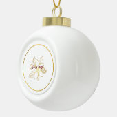 Eenvoudig minimaal elegant aangepast logo hier bed keramische bal ornament (Rechts)