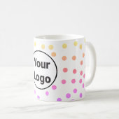 Eenvoudig minimaal elegant aangepast logo hier bed koffiemok (Voorkant rechts)