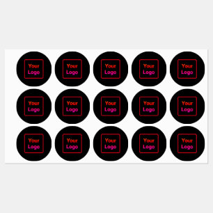 Eenvoudig minimaal elegant aangepast logo hier bed labels