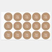 Eenvoudig minimaal elegant aangepast logo hier bed labels (Vel)