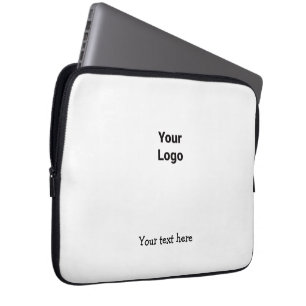 Eenvoudig minimaal elegant aangepast logo hier bed laptop sleeve