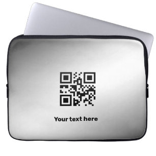 Eenvoudig minimaal elegant aangepast logo hier bed laptop sleeve