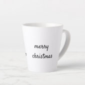 Eenvoudig minimaal elegant aangepast logo hier bed latte mok (Rechterhoek)