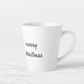 Eenvoudig minimaal elegant aangepast logo hier bed latte mok (Rechts)