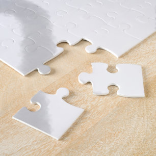 Eenvoudig minimaal elegant aangepast logo hier bed legpuzzel