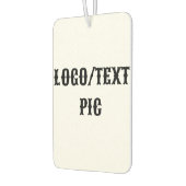 Eenvoudig minimaal elegant aangepast logo hier bed luchtverfrisser (Links)