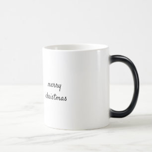Eenvoudig minimaal elegant aangepast logo hier bed magische mok