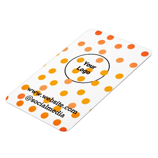 Eenvoudig minimaal elegant aangepast logo hier bed magneet (Linkerzijde)