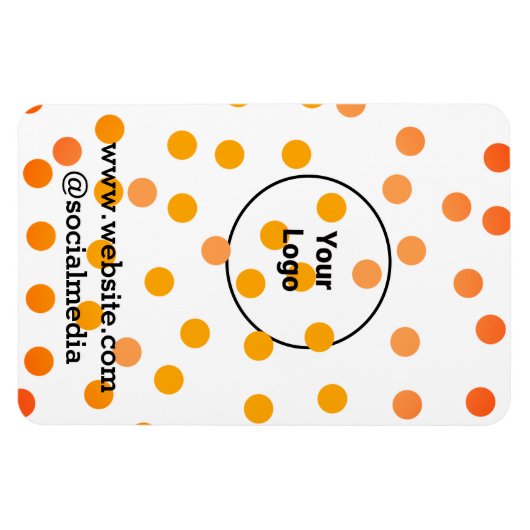 Eenvoudig minimaal elegant aangepast logo hier bed magneet (Horizontaal)