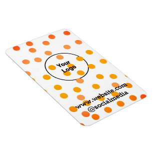 Eenvoudig minimaal elegant aangepast logo hier bed magneet