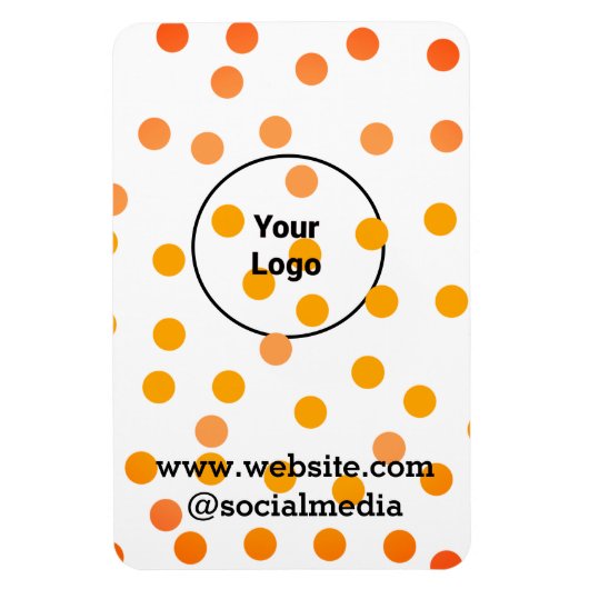 Eenvoudig minimaal elegant aangepast logo hier bed magneet (Verticaal)