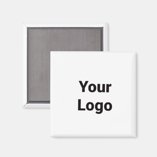 Eenvoudig minimaal elegant aangepast logo hier bed magneet (Voorkant / Achterkant)